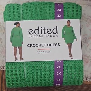 Green Crochet Dress